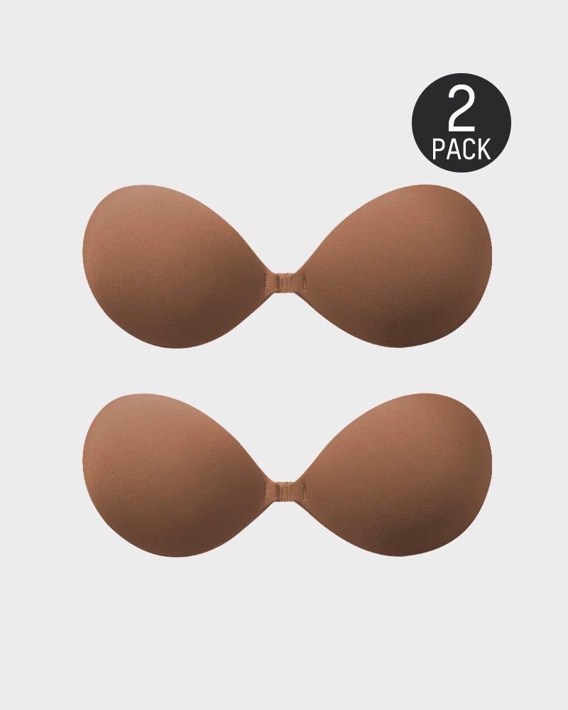Front Closure Adhesive Invisible Push - Up Bra(2 Pairs) - HerShape Bra