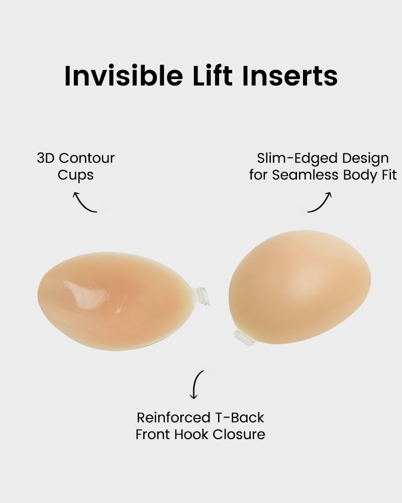 Front Closure Silicone Self - Adhesive Invisible Bra (2 Pack) - HerShape Bra