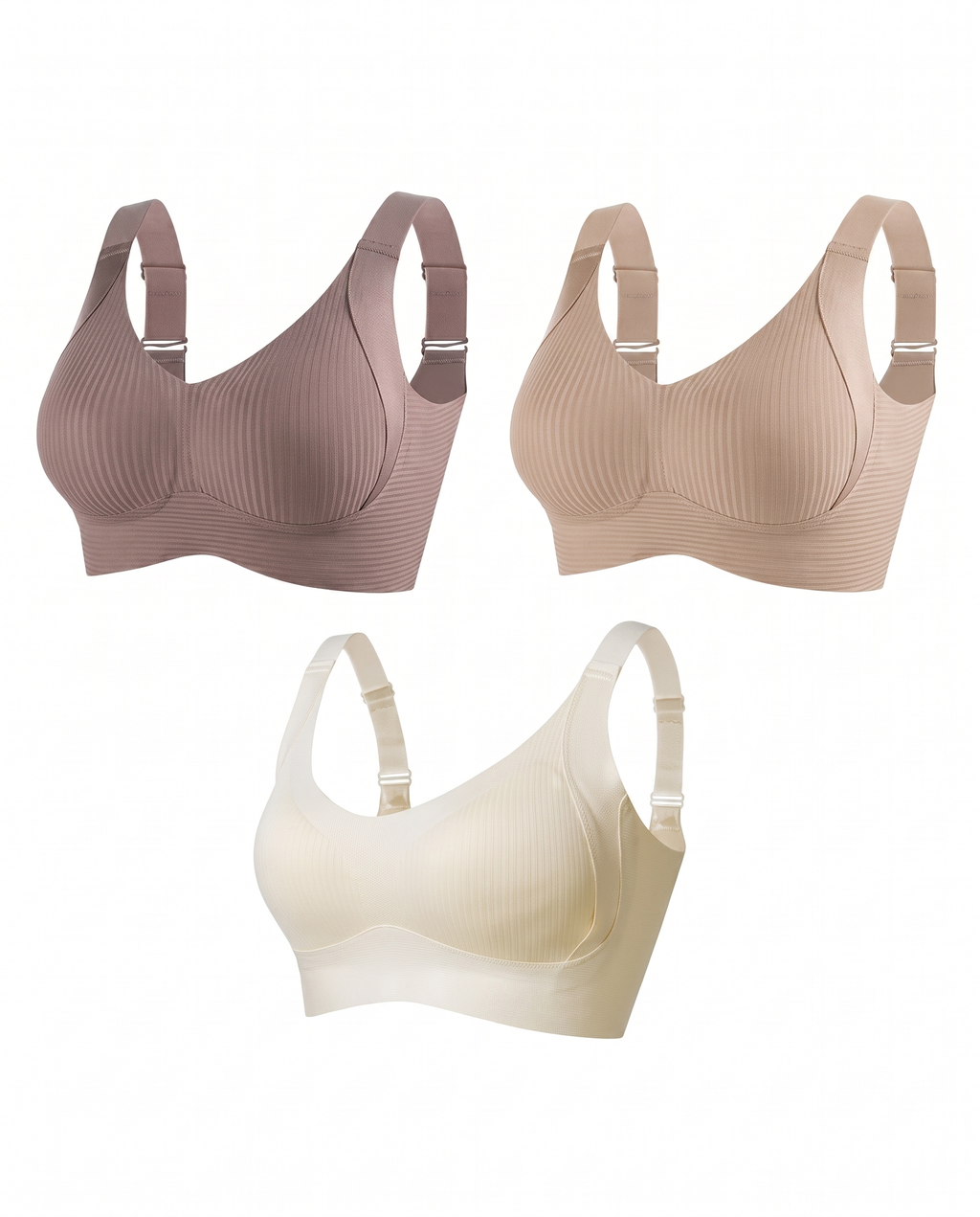 3-Pack Wireless Push-Up Bra — TitanFlex™