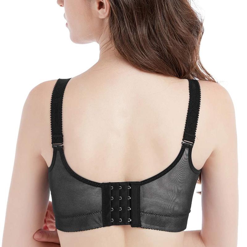 Padded Push Up Lace Bras for Women Underwire Bras Comfort Floral - HerShape Bra