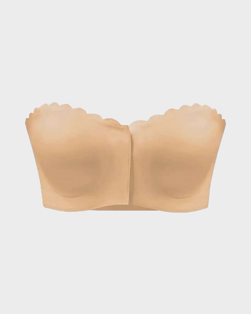 Strapless Front Closure Leopard Print Bra - HerShape Bra