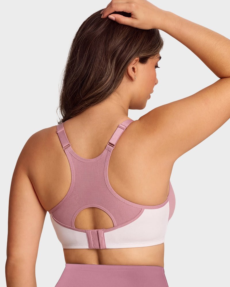 Unlined External Underwire Full Coverage Sports Bra - HerShape Bra