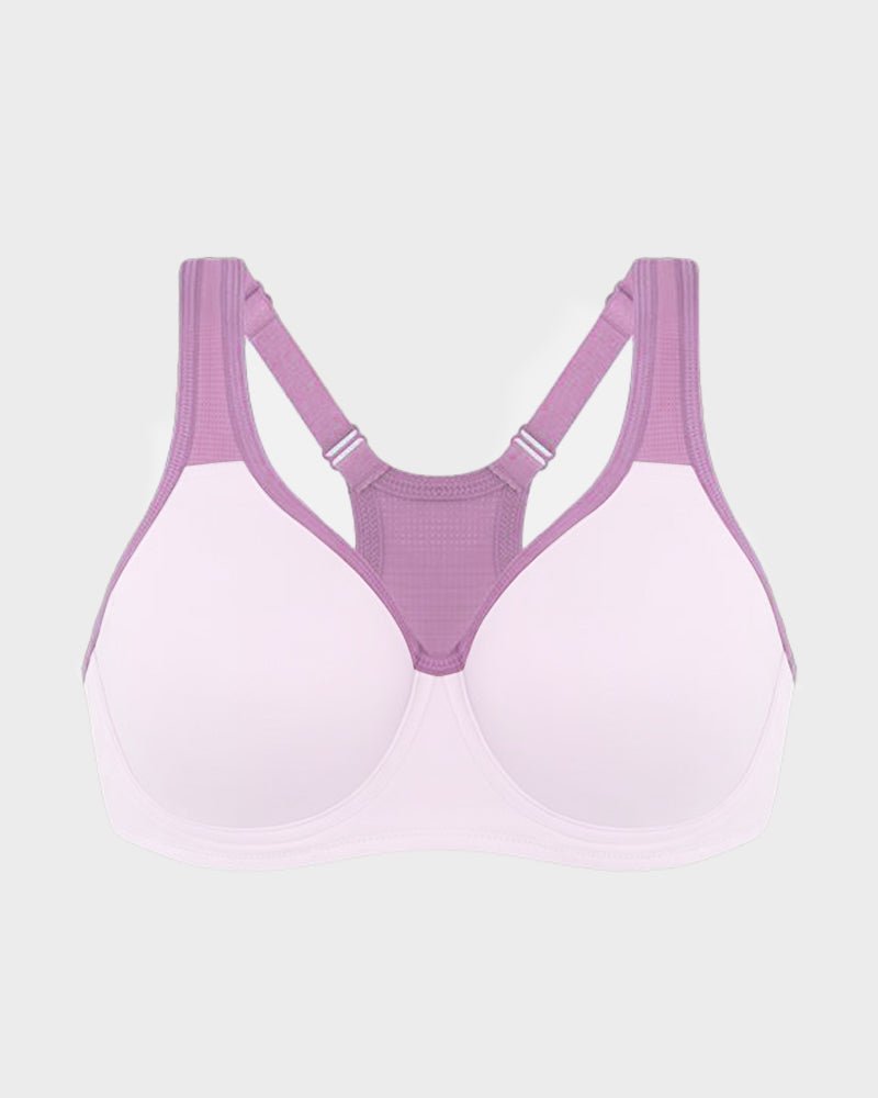 Unlined External Underwire Full Coverage Sports Bra - HerShape Bra